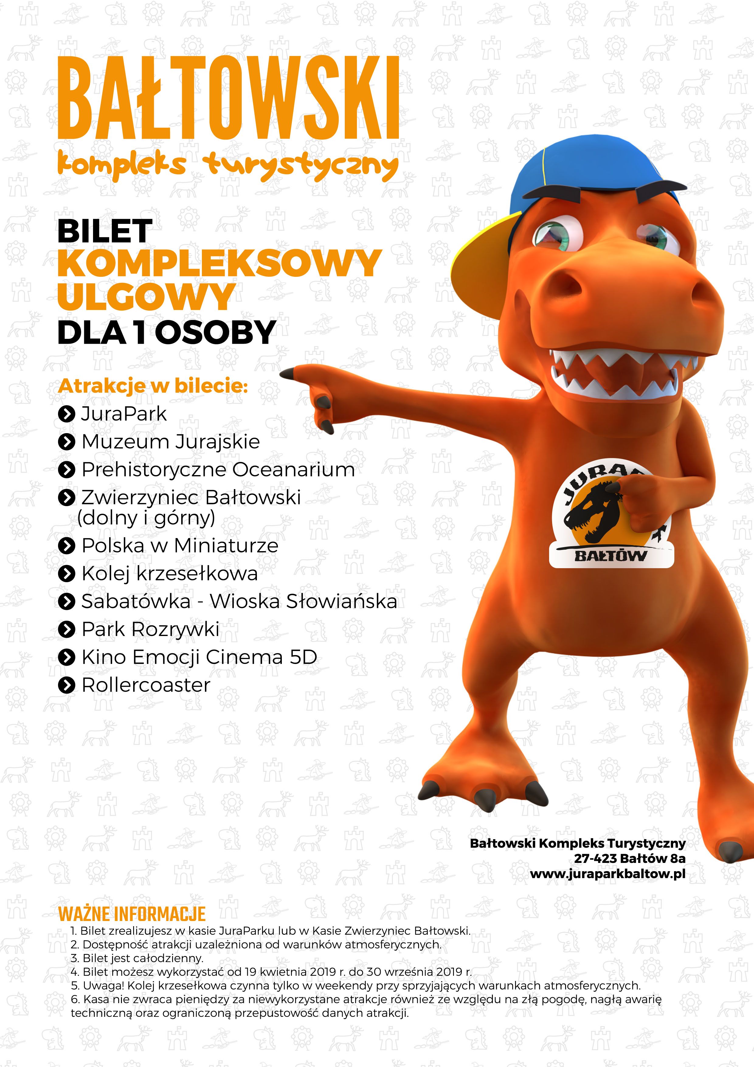 Bilet Ulgowy Do Cyrku Jest O 6 Zł Tańszy Bilet prezentowy kompleksowy ulgowy - Sklep Bałtowski Kompleks Turystyczny
